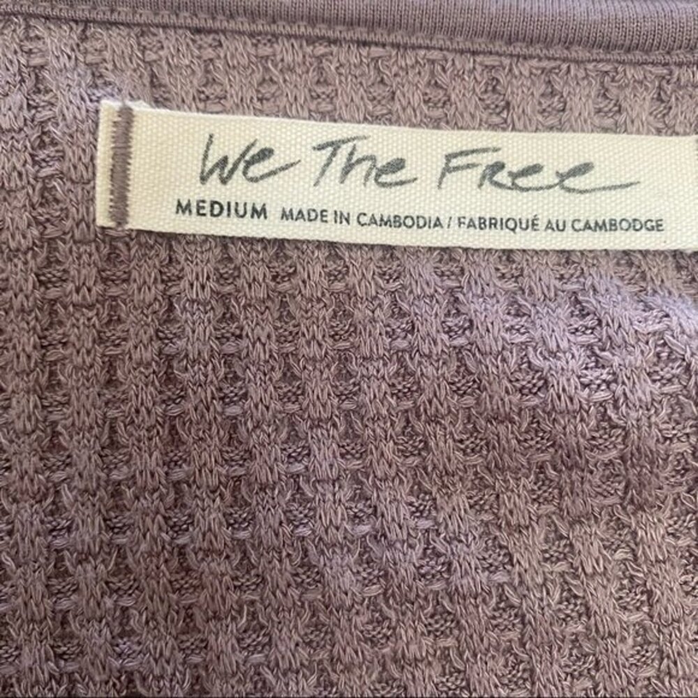 Free People We the Free Santa Clara Thermal Top Size M - Picture 3 of 4